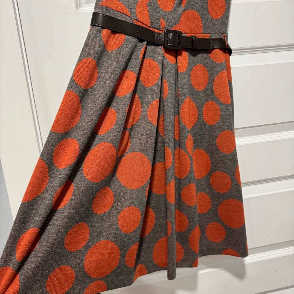 Maggy London Charcoal Dress with Dots - Picture 5 of 11